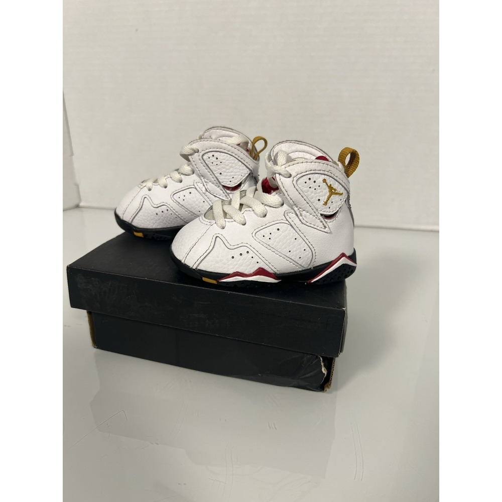Jordan Air Jordan 6 Baby Sneaker White Red Black High Top US 4C